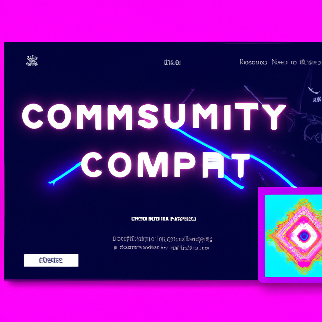 Community title thumbnail with neon HUD